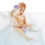 Yookidoo Baby Bath Shower Head - Elephant Water Pump with Trunk Spout Rinser - Control Water Flow from 2 Elephant Trunk Knobs for Maximum Fun in Tub or Sink for Newborn Babies (Blue) - Image 5